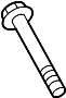View Bolt. Alternator. Bracket. (Rear, Upper, Lower) Full-Sized Product Image
