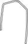 Image of Weatherstrip. (Front, Rear, Upper, Lower). Rubber seal around the. image for your 2008 Chevrolet Tahoe  LT Sport Utility 5.3L Vortec V8 A/T 4WD 