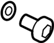 View Engine Coolant Bleeder Screw. Radiator Drain Plug. Vent valve.  Full-Sized Product Image