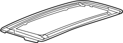 13483908 Sunroof Glass (Right, Front)