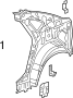 96845611 Quarter Panel Bracket