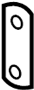 View Door Lock Striker Plate (Lower) Full-Sized Product Image