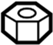 View Steering Tie Rod Nut (Rear) Full-Sized Product Image 1 of 2
