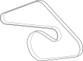 Image of Serpentine Belt image for your 2021 Chevrolet Camaro LT Convertible  