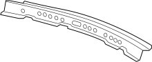 20762449 Drip channel. Panel - Window Drain. (Rear)
