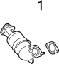 View Gasket. Pipe. Exhaust. (Front) Full-Sized Product Image