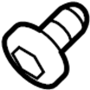 View Seat Belt Lap and Shoulder Belt Bolt (Upper, Lower) Full-Sized Product Image