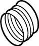 84467645 Engine Air Intake Hose Adapter