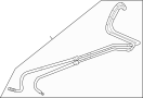 25740121 Automatic Transmission Oil Cooler Hose Assembly. Hose and tube Assembly.