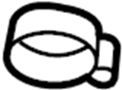 View Fuel Filler Hose Clamp (Front, Upper, Lower) Full-Sized Product Image