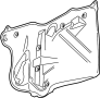84242131 Door Water Deflector (Front)