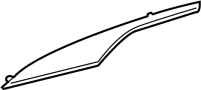 23459293 Door Trim Molding (Front, Upper)