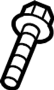 Image of Bolt. Cover. Sensor. Bumper. Retainer. (Upper, Lower). A threaded rod with a. image