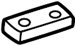 Image of Spring. Plate. (Rear). A component used to help. image for your GMC