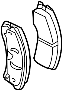 Image of Disc Brake Pad Set (Rear) image for your 1996 Chevrolet Camaro   