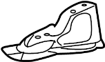 Image of Fender Bracket (Front, Upper, Lower) image for your 2007 Chevrolet Malibu   