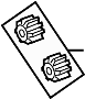 View HVAC Heater Mode Door Lever Full-Sized Product Image
