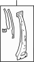 Image of Body B-Pillar Reinforcement (Upper) image for your 2019 Chevrolet Traverse    