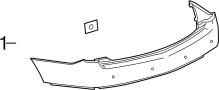 View Parking Aid Sensor Housing (Rear) Full-Sized Product Image