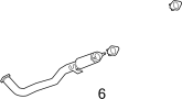 View Gasket. Muffler. Pipe. (Front, Rear) Full-Sized Product Image