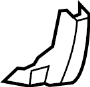 84490887 Bumper Cover Reinforcement (Lower)