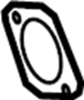 View Gasket. Pipe. (Front, Rear, Lower) Full-Sized Product Image