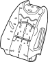 Image of Seat Back Cushion image for your 2008 Chevrolet Corvette   