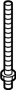 View Mount Stud. Spare Tire Bolt.  Full-Sized Product Image