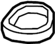 Image of SEAL-OIL FLTR ADAP (EGG SHAPED) image for your 2003 Chevrolet S10  Base Extended Cab Pickup Stepside 4.3L Vortec V6 M/T 4WD 