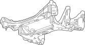 Image of Suspension Subframe Crossmember (Front) image for your 2003 Chevrolet Express 2500 LS Extended Passenger Van 6.0L Vortec V8 A/T RWD 