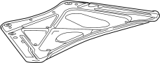 Image of Radiator Support Splash Shield (Front, Upper, Lower) image for your 2014 GMC Sierra 2500 HD   
