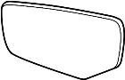 Image of Door Mirror Glass image for your 2020 GMC Sierra 2500 HD   