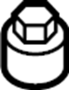 Image of A/C Service Valve Cap (Front, Upper, Lower) image for your 2022 Ford F-150 3.3L Duratec V6 FLEX A/T RWD XL Crew Cab Pickup Fleetside 