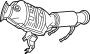 Image of Catalytic Converter image for your 2019 Ford F-150 3.5L EcoBoost V6 A/T RWD SSV Crew Cab Pickup Fleetside 