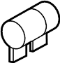 Image of Clamp. Muffler. Pipe. Exhaust. (Front, Rear). Clamp for Exhaust. image for your 2019 Ford F-150 2.7L EcoBoost V6 A/T RWD XLT Crew Cab Pickup Fleetside 