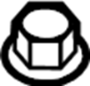 Image of Nut. Mount. Bracket. (Front, Rear, Lower). A solid metal or plastic. image for your 2011 Ford Edge   