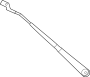 Image of Windshield Wiper Arm (Front) image for your Ford Bronco Sport  