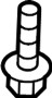 Image of Instrument Panel Air Bag Bolt (Lower) image for your 2018 Ford Flex   