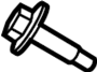 Image of Bolt. (Rear, Upper, Lower). A Bolt used to secure. image for your 2022 Ford F-150 3.5L PowerBoost V6 FULL HYBRID EV-GAS (FHEV) A/T RWD XLT Extended Cab Pickup Fleetside 
