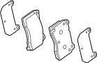 View Disc Brake Pad Set (Front, Rear) Full-Sized Product Image