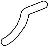 Image of Radiator Coolant Hose (Lower) image for your 2017 Cadillac CT6 Base Sedan  
