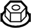 Nut. Absorber. A solid metal or plastic.