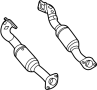 Image of Catalytic Converter (Front) image for your 1995 GMC K2500  Sierra SLE Extended Cab Pickup Fleetside 5.7L Chevrolet V8 M/T 