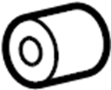 92203847 Bushing Assembly - Suspension Control Arm. Lower Control Arm inner Bushing. (Rear)