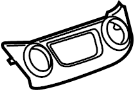 Image of Instrument Panel Bezel (Lower) image for your 2008 GMC Sierra 1500 SLT Crew Cab Pickup Fleetside 5.3L Vortec V8 FLEX A/T 4WD 