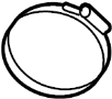 View Clamp. Duct. Air. (Front, Rear) Full-Sized Product Image