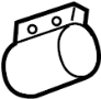View Clamp. Muffler. (Rear) Full-Sized Product Image