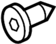Image of Retainer. Tail. Spoiler. Lamp. Spoiler Bolt. Spoiler. image for your 2022 Chevrolet Malibu LS Sedan 1.5L Ecotec CVT 