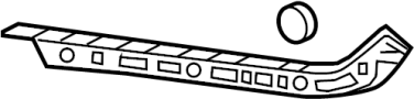 View Bumper Cover Support Rail Full-Sized Product Image 1 of 2