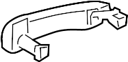 Image of Exterior Door Handle image for your 2020 Chevrolet Tahoe  SSV Sport Utility  